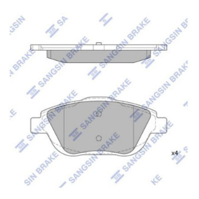 Колодки тормозные перед GDB1819/GDB1926 Citroen C3/C3 Picasso ор.1607083180 Sangsin Brake SP1880