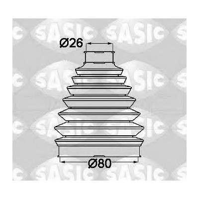 Пыльник ШРУС  наружный Megane 3/Duster 2.0 ор.7701209251 Sasic 1904013