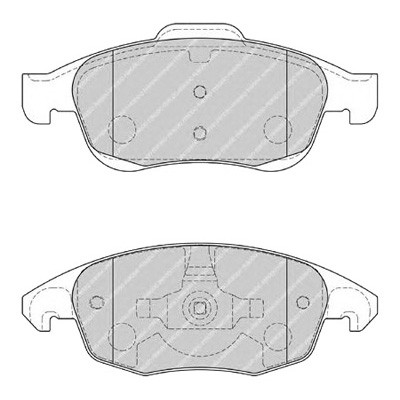 Колодки перед Arkana/Duster 4WD/Fluence/Kaptur 4WD/Megane-3 ор.410605961R Ferodo FDB1971