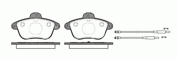 Колодки перед Citroen XM 2.0-2.5TD 91-97 GDB1085 ор.425295 Remsa 40114 РАСПРОДАЖА