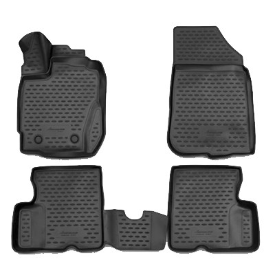 Коврики Duster 2WD/4WD 15>(3D с подпятником ) полиуретан Novline NLC3D4140210k