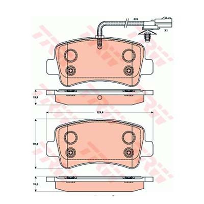 Колодки тормозные зад.Master III перед привод GDB1903 ор.440600264R/440601186R EuroRepar 1617287580
