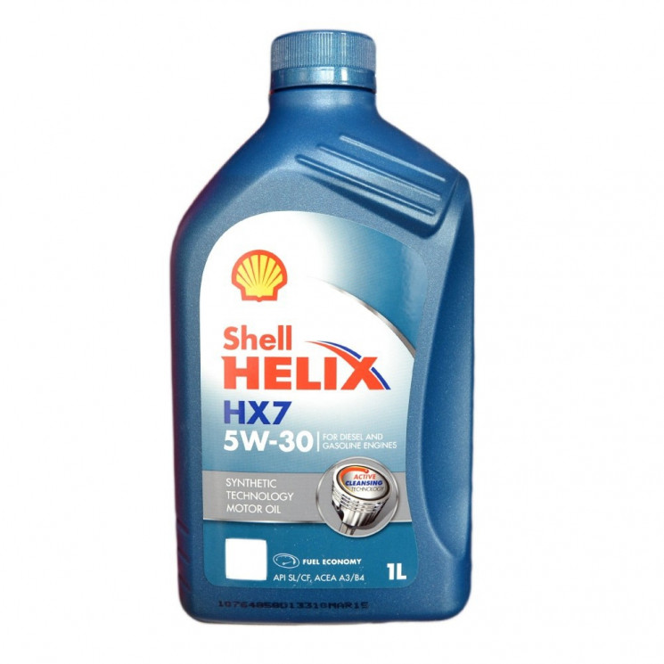 Масло моторное Shell Helix HX7 5W30 A3/B3/B4 SN/CF/SL VW505 (1) 550040292