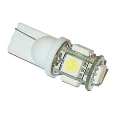 Лампа светодиодная W5W Т10 белая 20 SMD 2835 диодная
