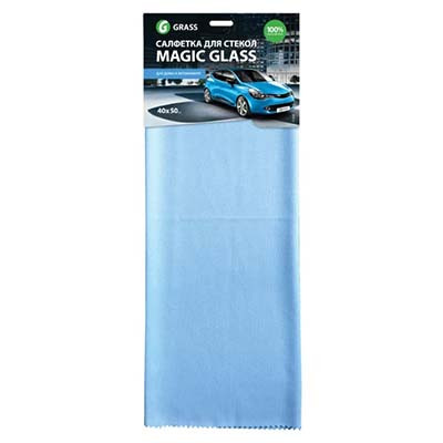 Салфетка микрофибра для стёкол и зеркал Grass 40*50 Magic Glass IT0308