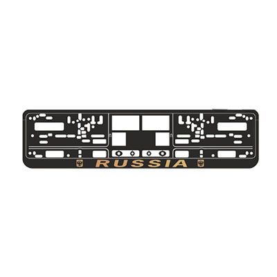 Рамка для номера с защелкой с надписью Russia A78112S