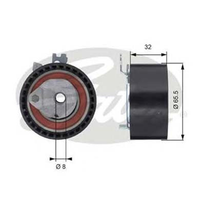 Натяжитель ремня ГРМ Logan/Duster/Almera K4J/K4M (с роликом) ор.130701192R Gates T43064