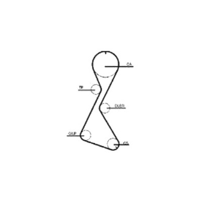 Ремень ГРМ Megane/Laguna/Espace 2.0 (F3R) (z=127*19) ор.7700857325 Dayco 94527