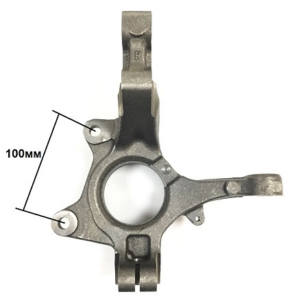 Кулак поворотный правый Largus/Almera G15 (+ABS, 100мм) ор.8200898655 ASAM 55825