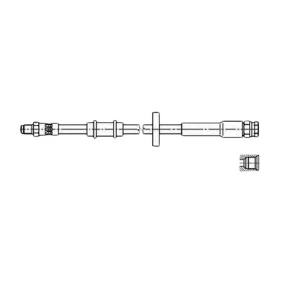 Шланг тормозной перед наруж.Boxer 2/Ducato 244 L484 ор.480670 K&K FT1102