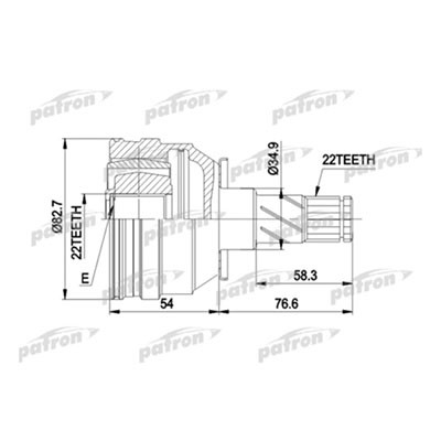 ШРУС внутренний OpelCorsa Patron PCV3008