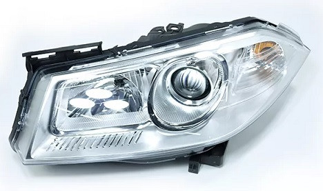 Фара левая Megane II 06>ор.7701063218/260603054R Depo 5511162LLDEM (линза) 