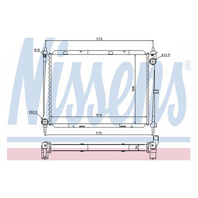 Радиатор охлаждения Master III ор.214107695R Nissens 630733