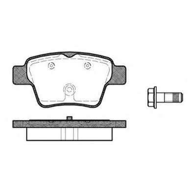 Колодки тормозные зад.Citroen C4/Peugeot 307/ Geely Emgrand EC7 FE-1 04- ор.425476