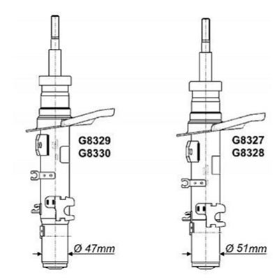 Амортизатор перед левый Citroen C-Elysee/301 ор.9810768880 Monroe G8330