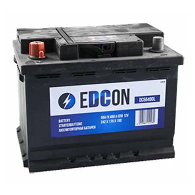 Аккумулятор 56 AH 480A (242*175*190) прямая полярность ор.400129987 EDCON DC56480L 