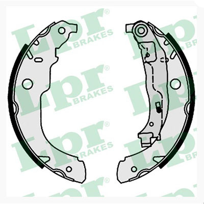 Колодки тормозные зад.Peugeot 207/Citroen C3 GS8731(барабан) ор.4241N3 AP 09220