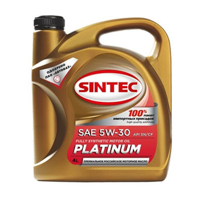 Масло моторное Sintec PLATINUM 5W30 SL/CF (4) 801939 / 600144