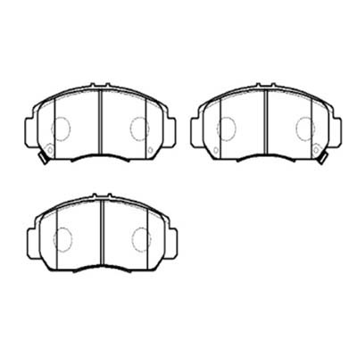 Колодки тормозные дисковые передн HONDA: CIVIC VI 05-05, CIVIC VII 05 ор.45022SNBE01 HSB HP5085