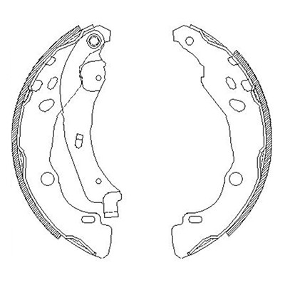 Колодки тормозные зад.Logan 10>/Sandero/Clio II/Symbol/X-Ray (d=203мм капля под BOSCH) ор.7701207178/6001551409 Remsa 415200