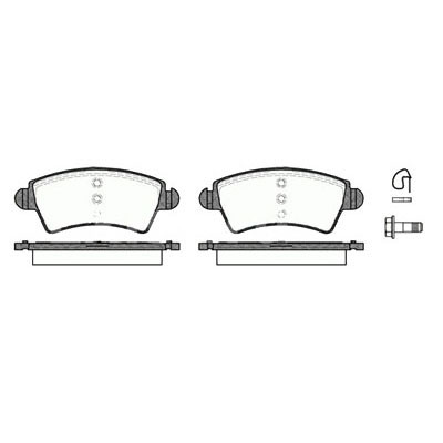 Колодки перед Peugeot 206/306 ор.425152/425229 Remsa 72610