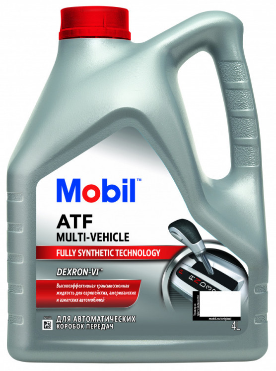 Масло трансмиссионное ATF Dexron VI 4л. АКПП Multi-Vehicle Mobil 156096