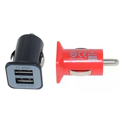 Переходник прикуривателя c USB MYCAR 12/24В для зарядки iPhone,Ipod,IPad 015264