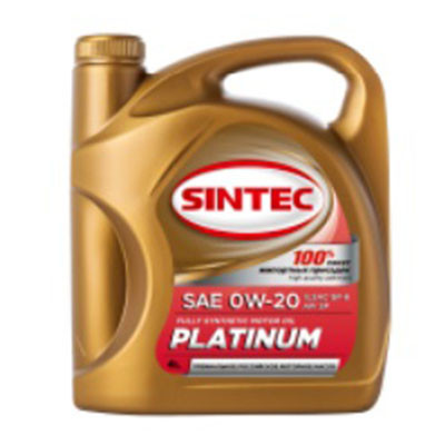 Масло моторное синтетическое Sintec PLATINUM 0W20 SP/GF6 (4) 801987/600163