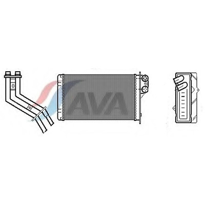Радиатор отопителя (печки) Scenic-1/RX4 ор.7701205450 AVA RT6227 с трубками + кольца