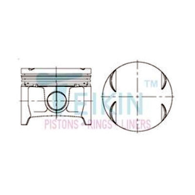 Поршень +0.50 Renault K4J Clio II/Megane TEIKIN 70108050