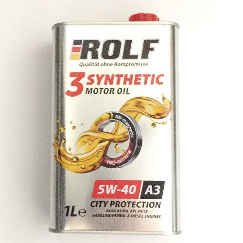 Масло моторное Rolf 3-SYNTHETIC 5W40 A3/B4 SN/CF (1) 322552
