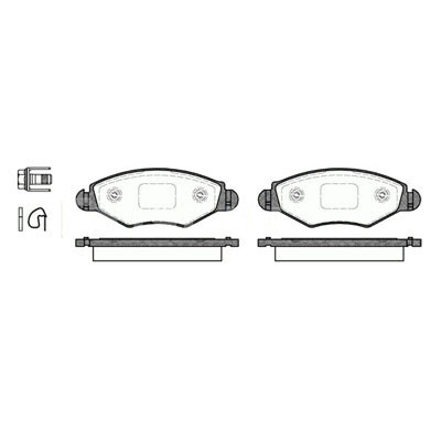 Колодки перед Peugeot 206 GDB1321 ор.425320 Remsa 64320