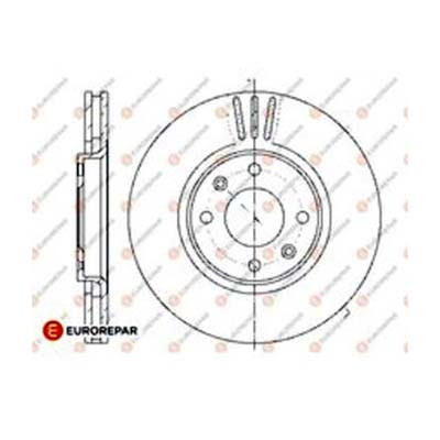 Диск тормозной перед Citroen С4/Peugeot 308 ор.4249J6 Eurorepar 1667857480