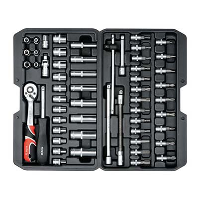 Набор инструментов 56 пр: 1/4 inch 6 гр. YATO YT14501