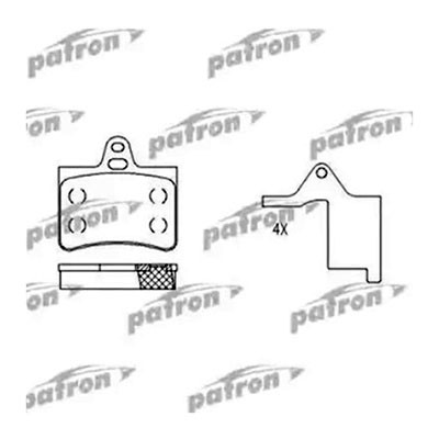 Колодки тормозные зад.Citroen C5 00>GDB1450 ор.425217 Patron PBP1413