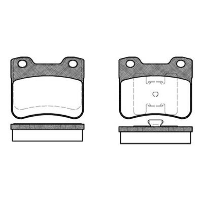 Колодки перед Peugeot 106 1.0i/1.1i 91-96 диск 3 болта GDB1031 ор.425286 REMSA 024710 