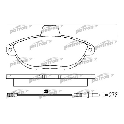 Колодки тормозные перед Peugeot 806/Expert/Jumpy GDB1216 ор.425150 Patron PBP1002