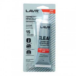 Герметик прокладка прозрачный высокотемпературный  (85 г) LAVR LN1740