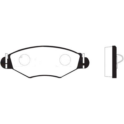 Колодки перед Peugeot 206 GDB1321 ор.425320 Sangsin SP1179