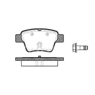 Колодки тормозные зад.Citroen C4/Peugeot 307 1.4-2.0/HDi 16V 04>GDB1620 ор.425476 Remsa 113800
