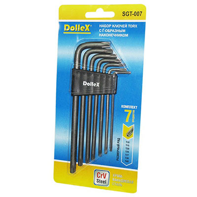 Набор ключей TORX 7 пр.Dollex SGT007