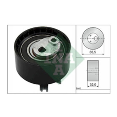 Натяжитель ремня ГРМ Logan/Duster/Almera K4J/K4M (с роликом) ор.130701192R INA 531040930