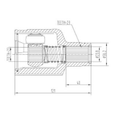 CVP1255 Pilenga ШРУС внутренний правый z=28*21 (к-кт смазка, хомуты) купить  с доставкой - Корей Парк