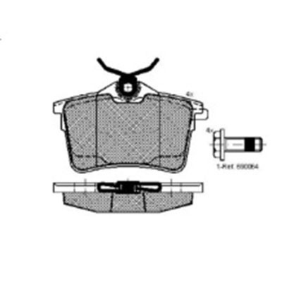 Колодки тормозные зад.Peugeot 308/Berlingo ор.425429 Icer 181895