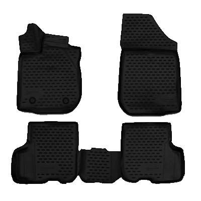 Коврики Logan 17>(подходят к14>) (резина) Sarmat PRRNLOGR14G02X60