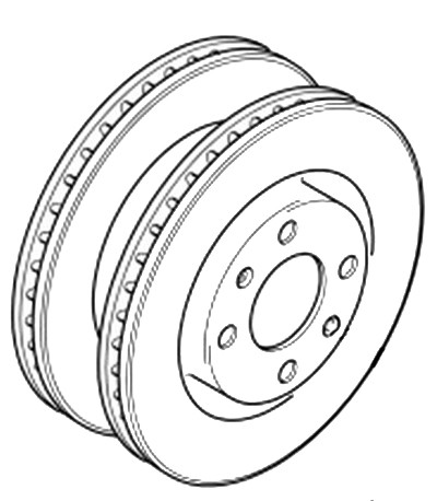 Диск тормозной перед Citroen C4/Peugeot 408 283*26 (к-кт 2шт) ор.424984