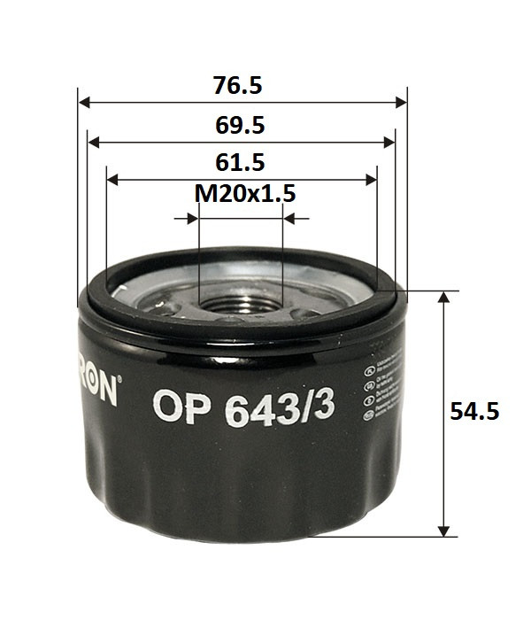 Фильтр масляный OP6433 ор.7700274177 Filtron OP6433 