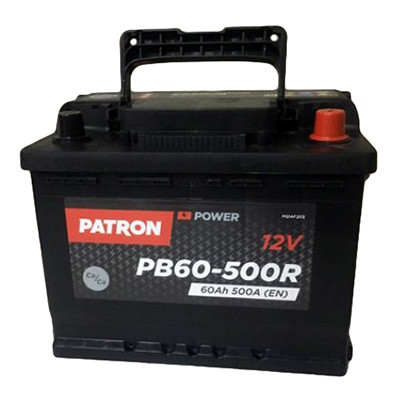 Аккумулятор 60 AH 500А (242*175*190) обратная полярность Patron PB60500R
