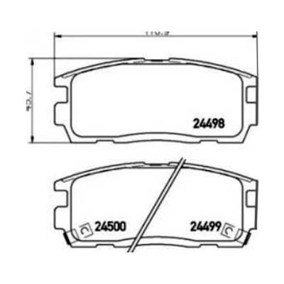 Колодки тормозные зад.Lacetti /Nubira ор.96800089 Kashiyama D906001